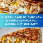 Cheesy Garlic Chicken Wraps Recipe