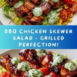 BBQ Chicken Skewer Salad Recipe