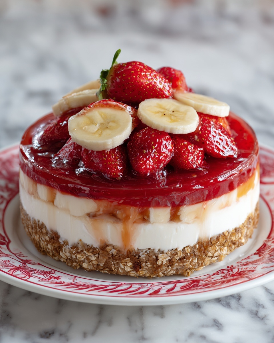 Strawberry Banana Cream Dessert Recipe - Recipe Image