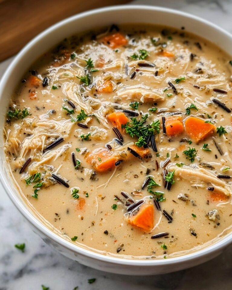 Slow Cooker Creamy Chicken and Wild Rice Soup Recipe