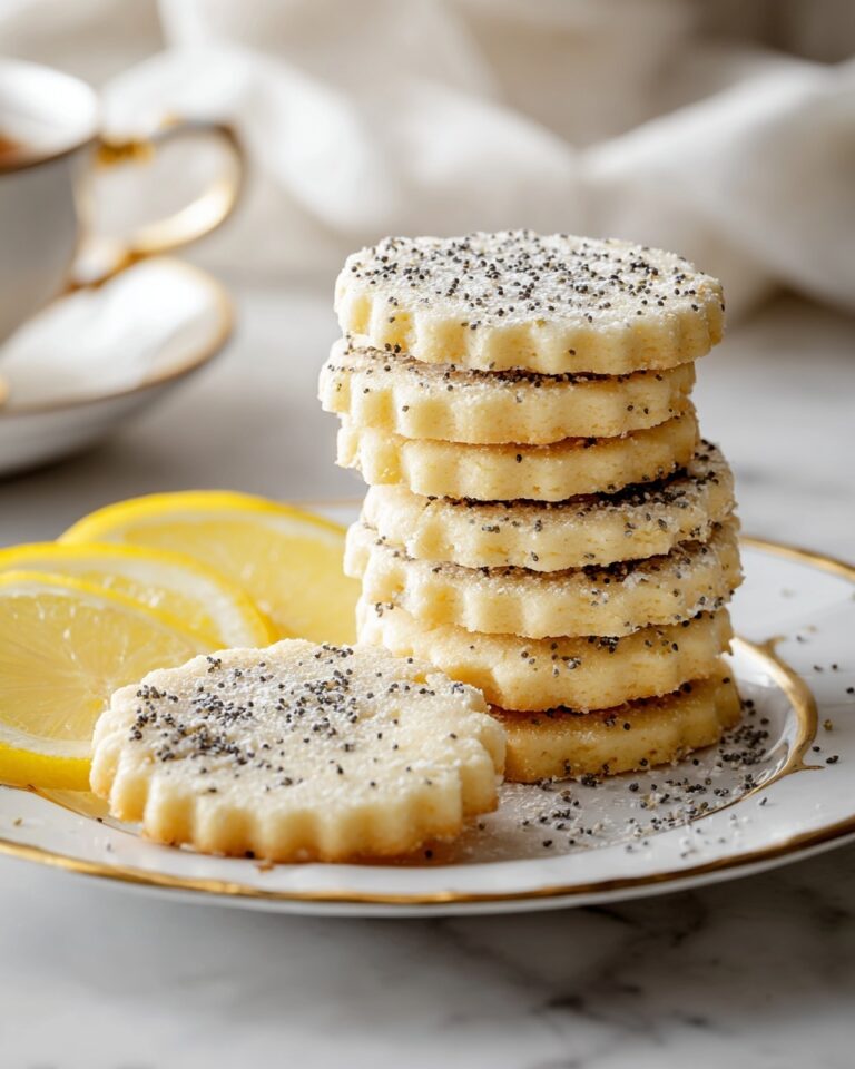Lemon Poppy Seed Shortbread Cookies Recipe