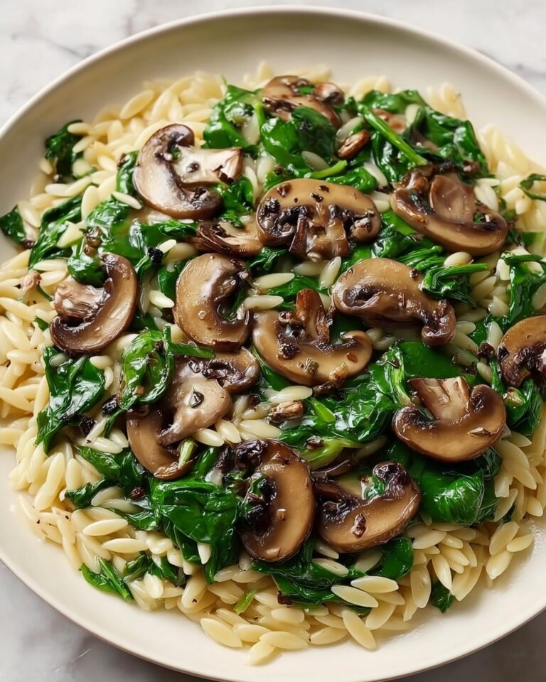 Mushroom and Spinach Orzo Recipe