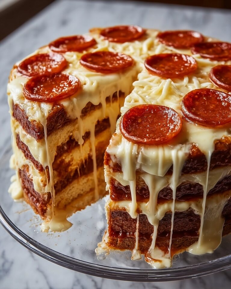 Pepperoni Pizza Layer Cake Recipe