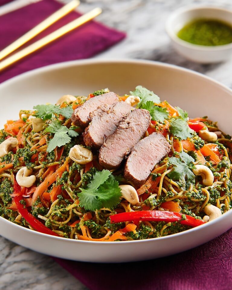 Miso Steak with Noodle Salad Recipe
