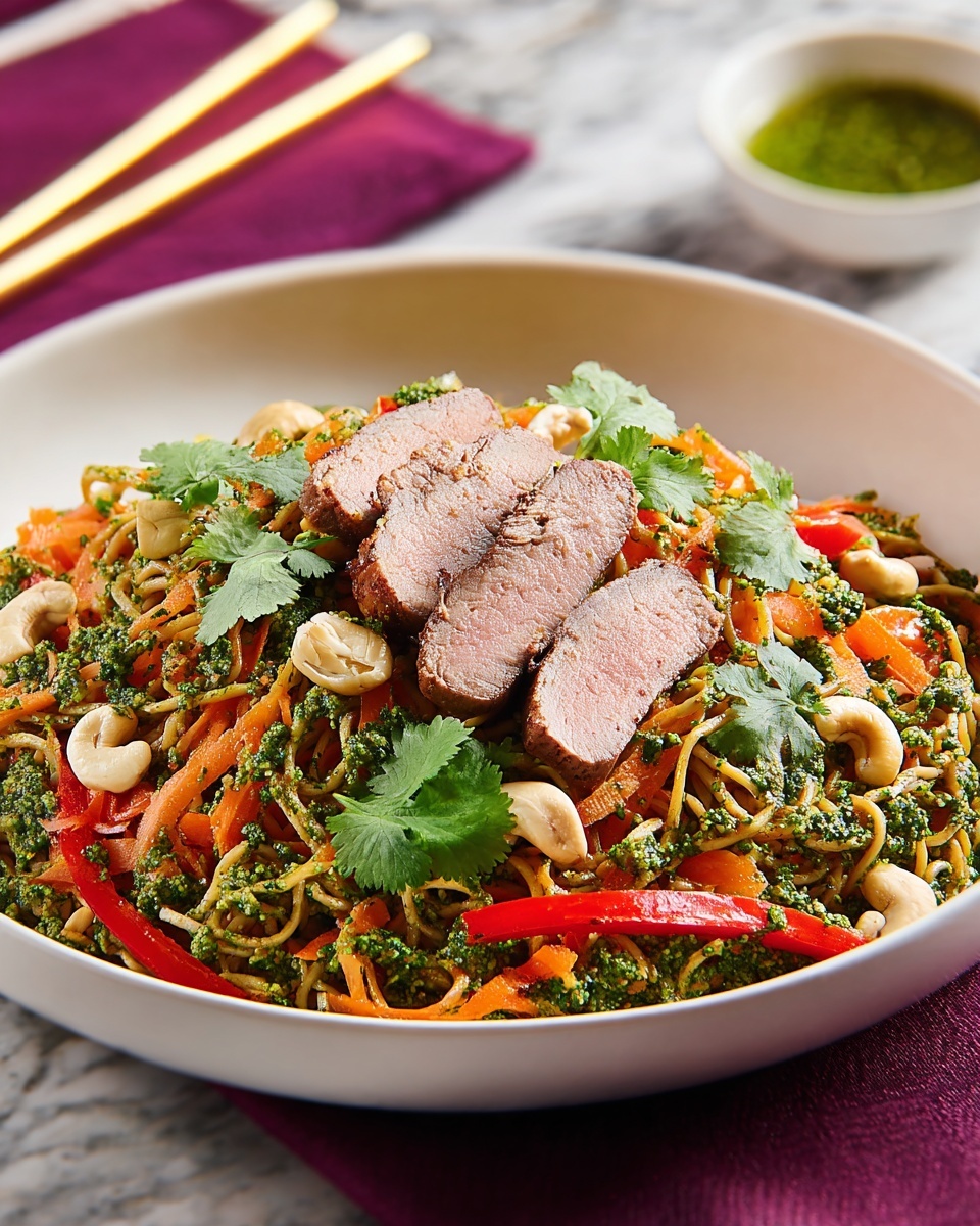 Miso Steak with Noodle Salad Recipe - Recipe Image
