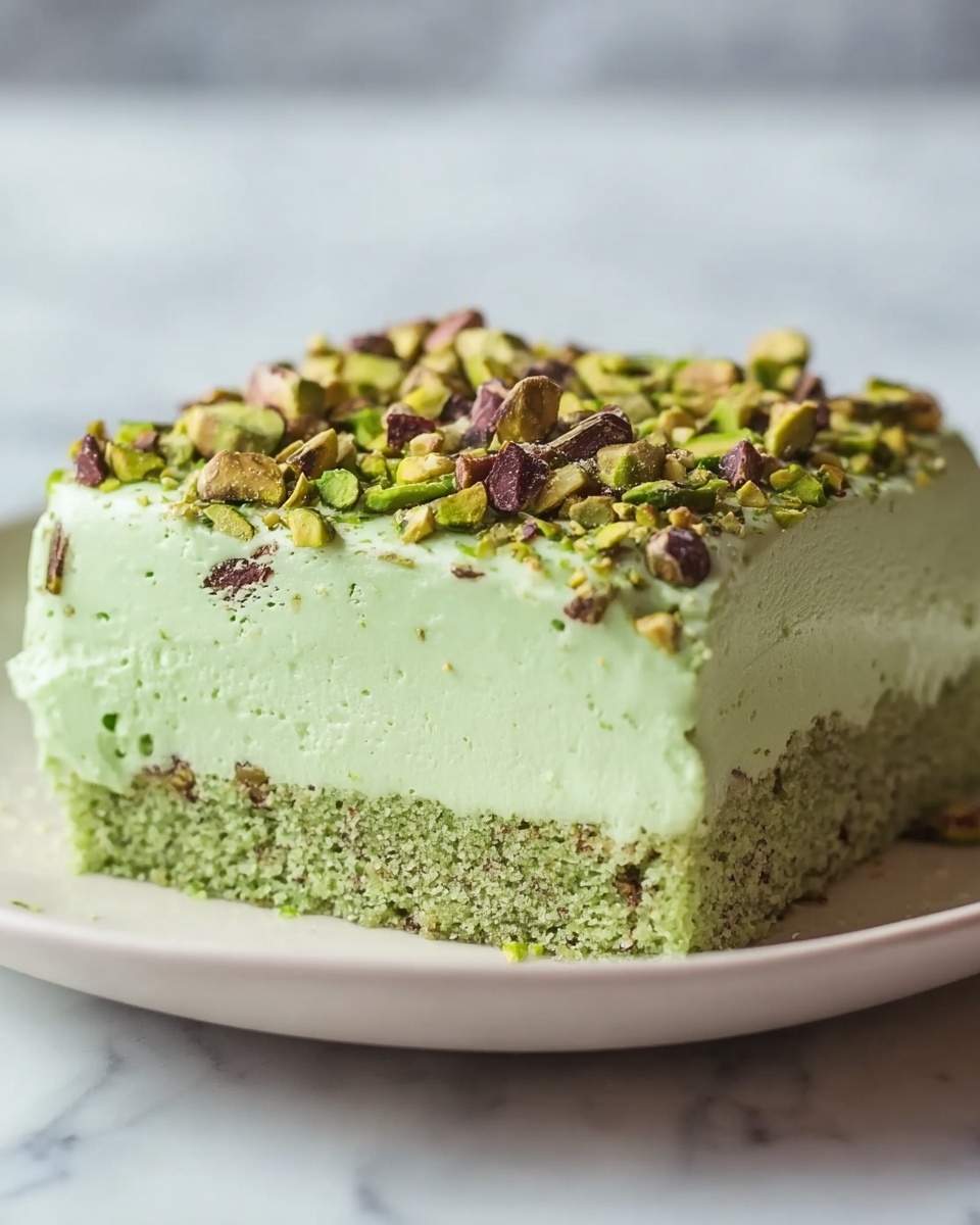 Saint Patrick’s Day Pistachio Pudding Cake Recipe - Recipe Image