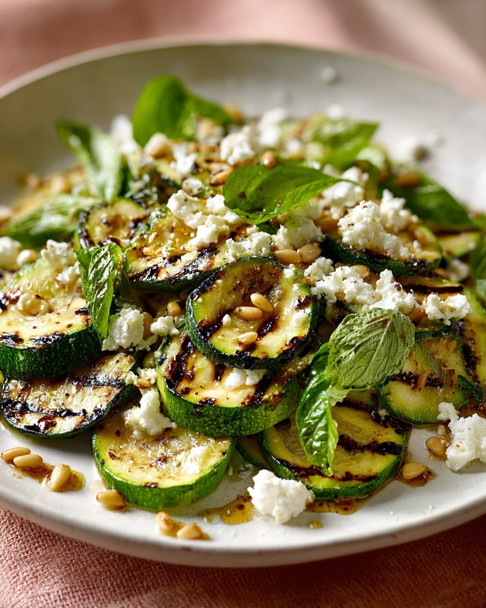 Little Gem, Griddled Courgette & Feta Shake-Up Salad Recipe - Recipe Image