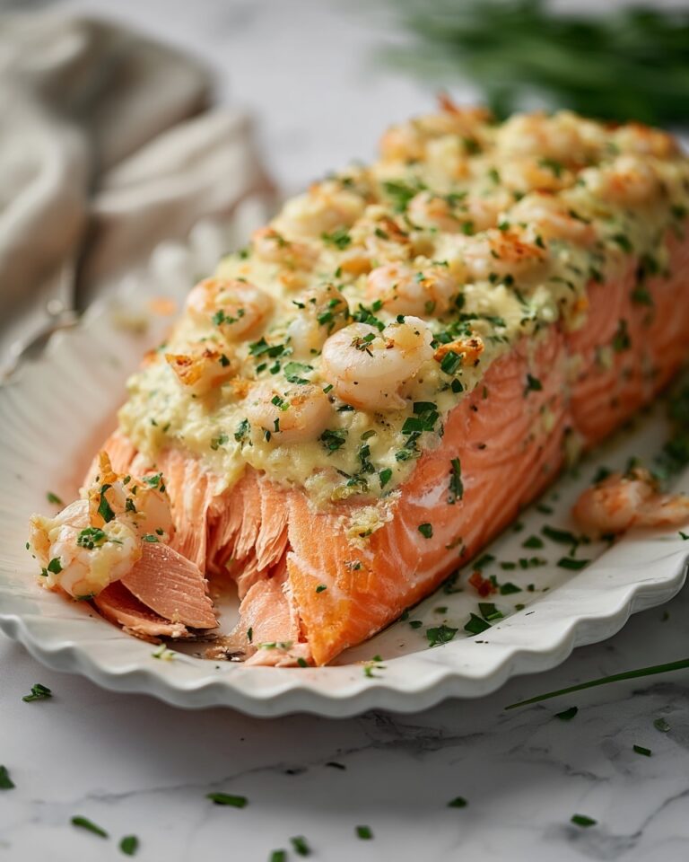 Crab & Shrimp Stuffed Salmon Recipe
