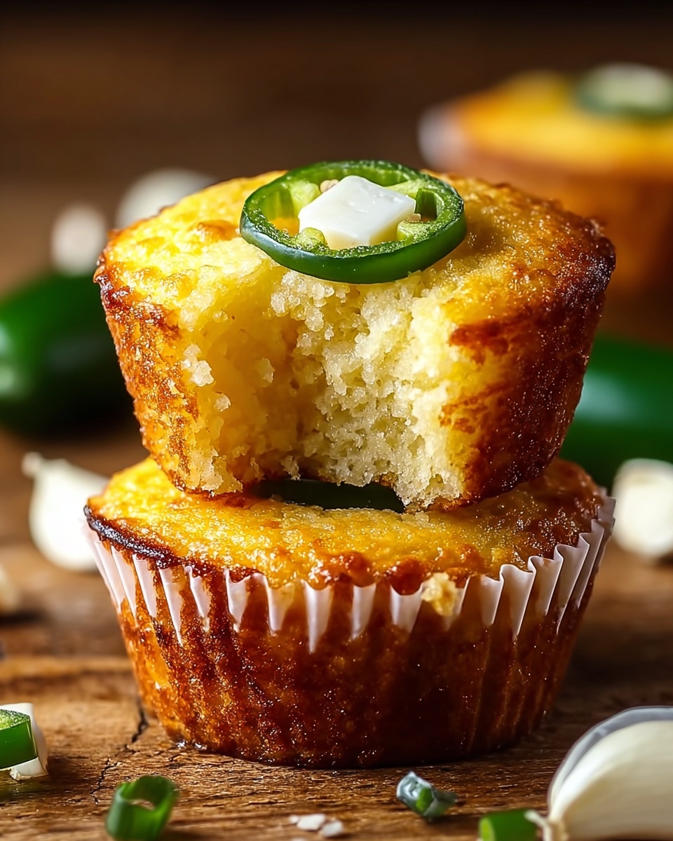 Jalapeño Cornbread Muffins with Cream Cheese Filling Recipe - Recipe Image