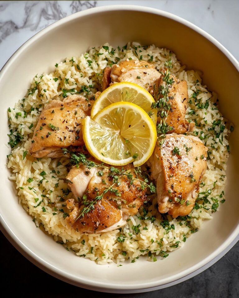 Slow Cooker Lemon Herb Chicken and Rice Recipe