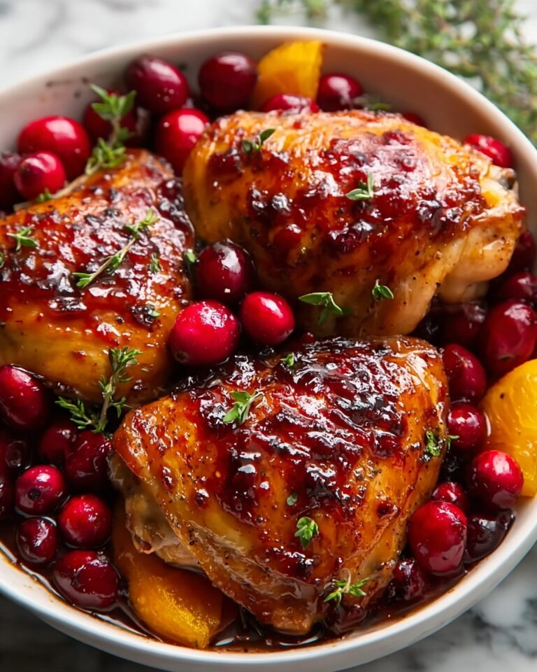 Sweet & Tangy Cranberry Orange Roasted Chicken Recipe