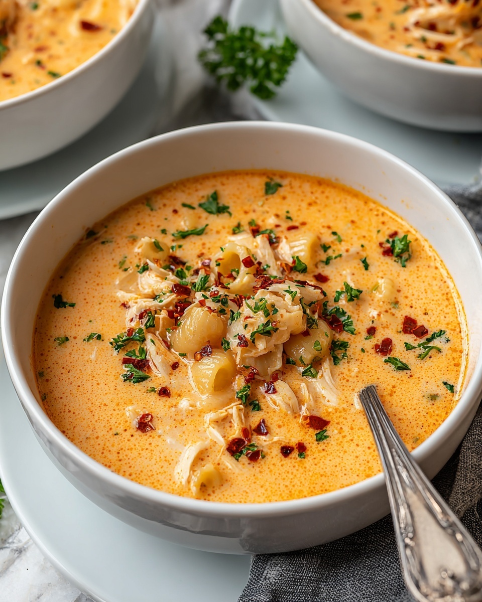 Creamy Cajun Chicken Pasta Soup Recipe - Recipe Image