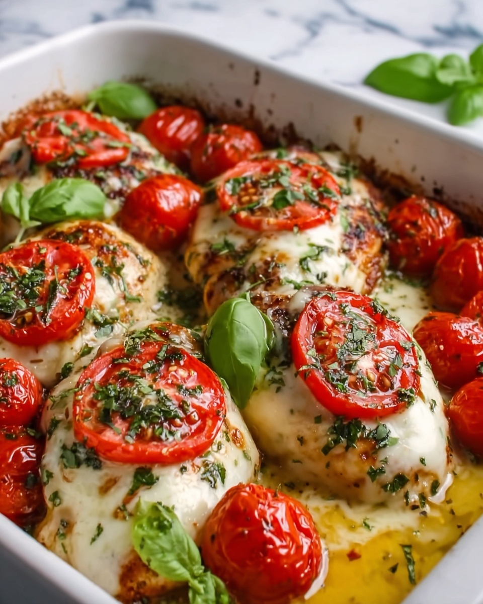 Baked Caprese Chicken Recipe - Recipe Image