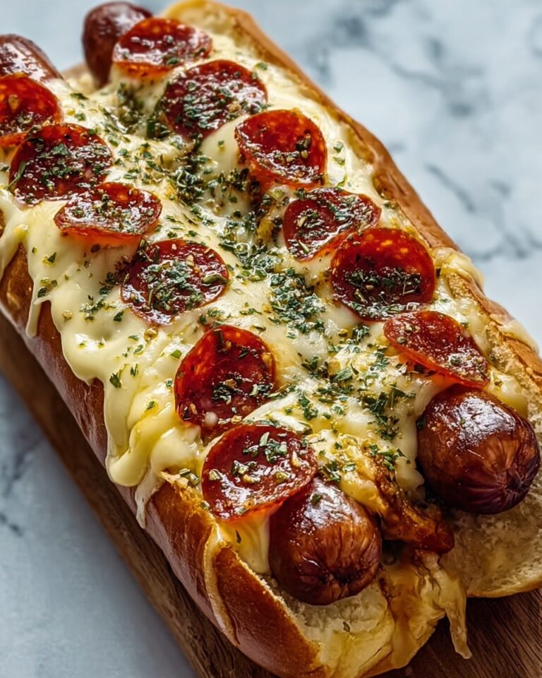 Huge Cheese Dog Sandwich with a Pizza Slice Inside Recipe