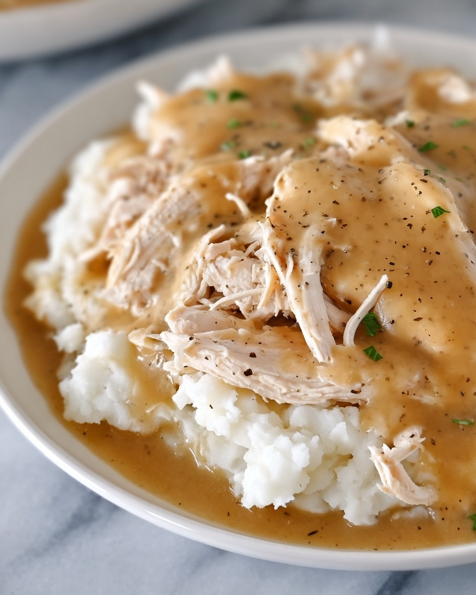 Slow Cooker Chicken and Gravy Recipe - Recipe Image