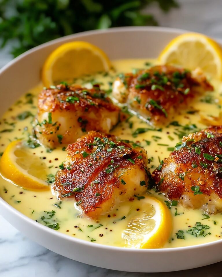 Baked Cod in Coconut Lemon Cream Sauce Recipe