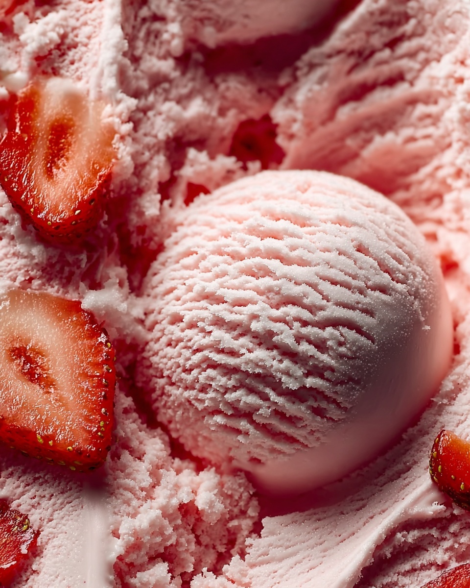 No Churn Strawberry Ice Cream Recipe - Recipe Image
