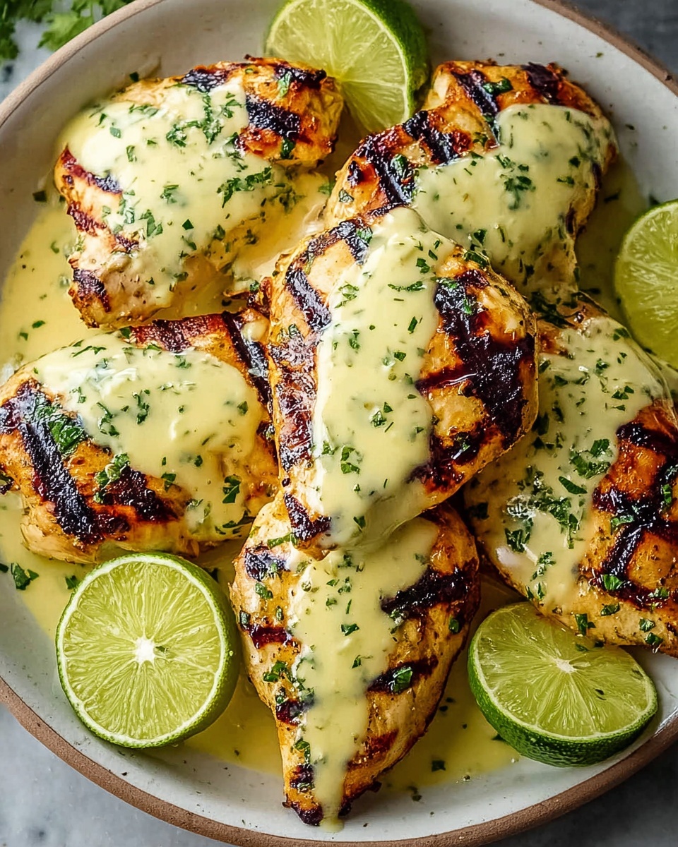 Grilled Salsa Verde Chicken with Pepper Jack Recipe - Recipe Image