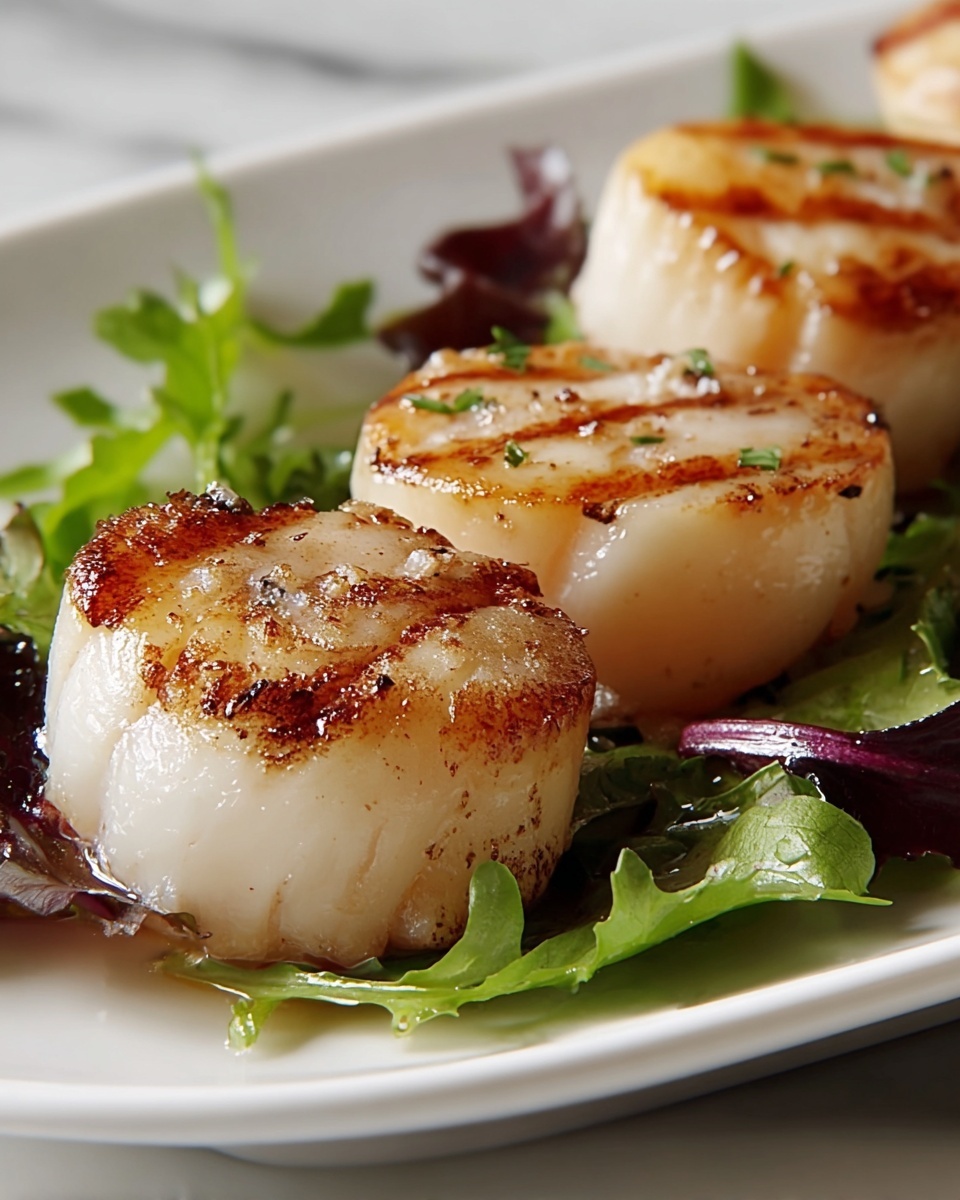 Broiled Scallops with Garlic, Parmesan, and Fresh Parsley Recipe - Recipe Image