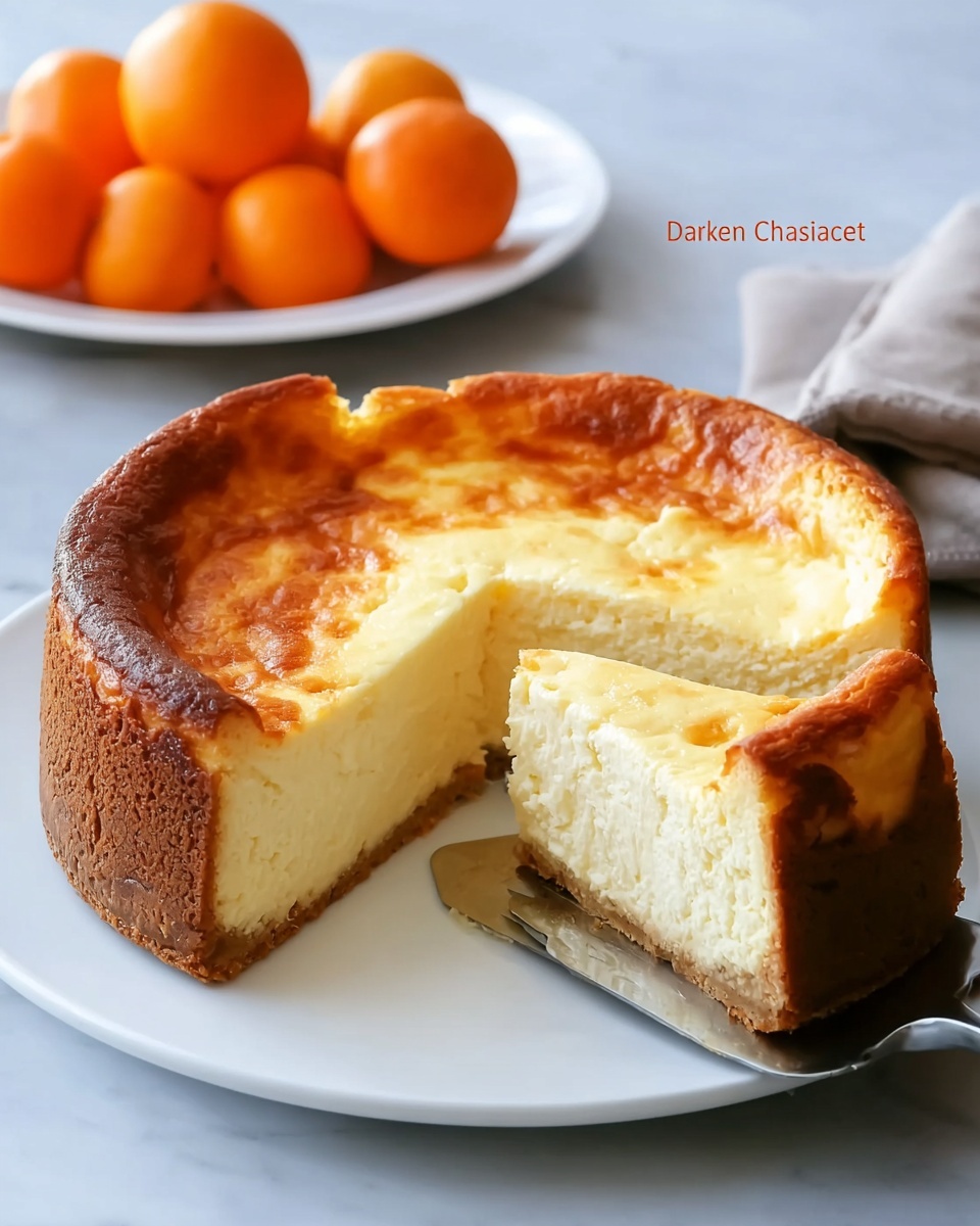 Orange or Clementine Ricotta Cheesecake Recipe - Recipe Image