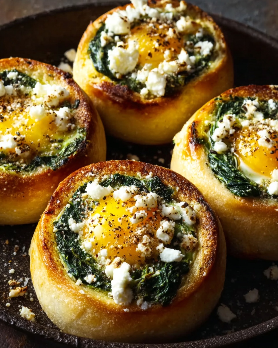 Baked Za’atar Egg Buns with Spinach and Feta Recipe - Recipe Image