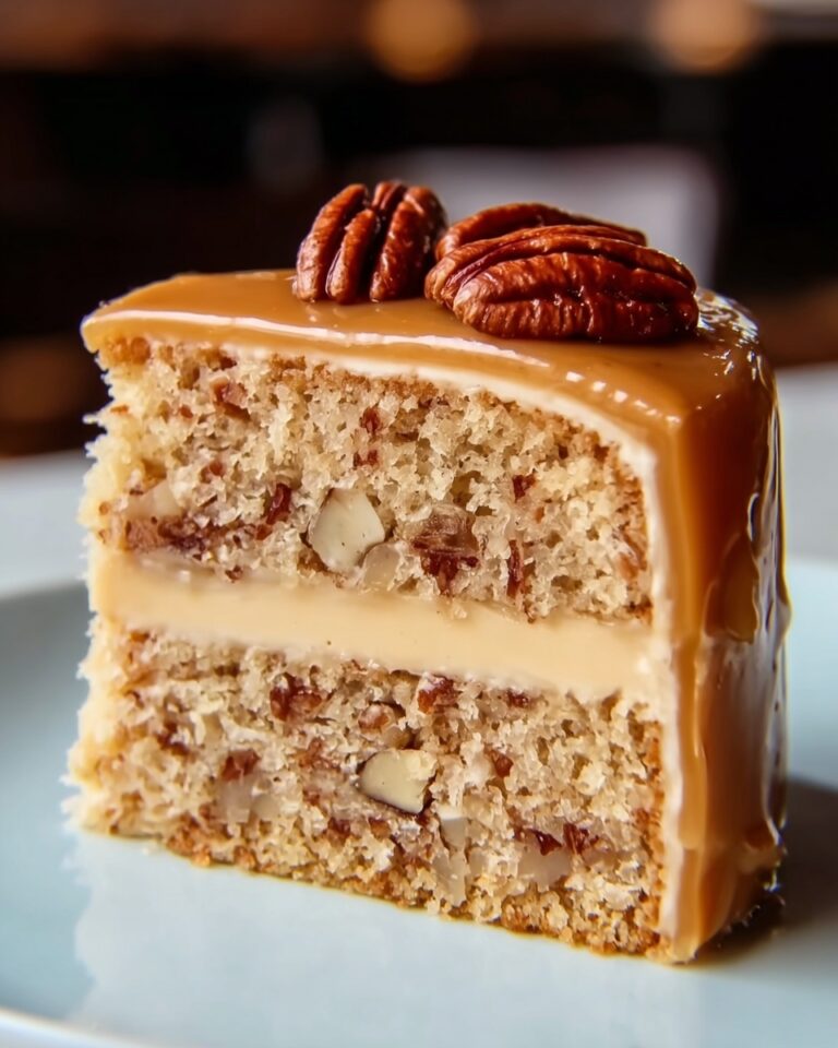Pecan Caramel Layer Cake Recipe