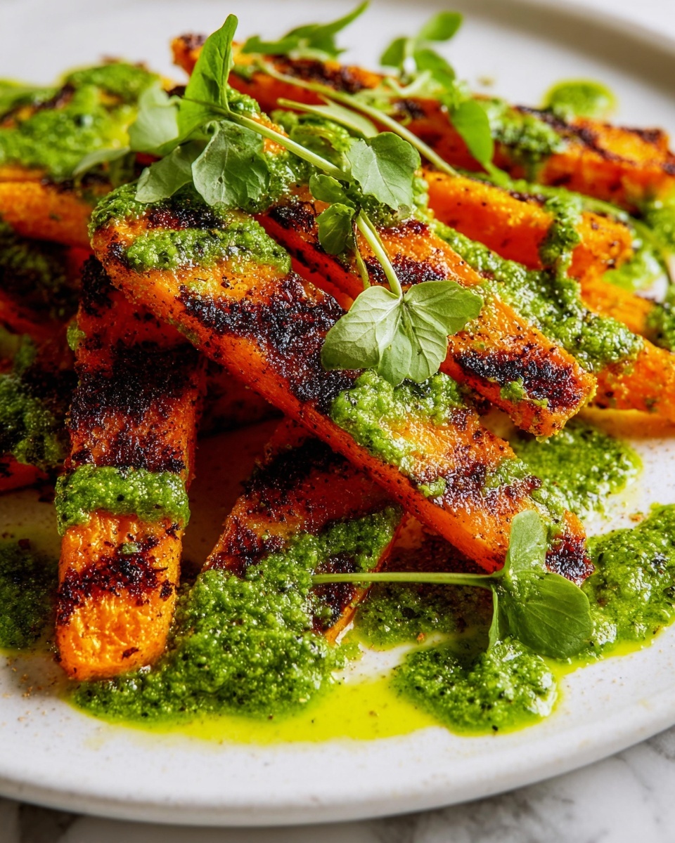 Crunchy Parmesan Carrots with Salsa Verde Recipe - Recipe Image