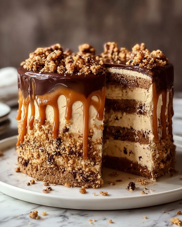 Caramel Toffee Crunch Cake Recipe