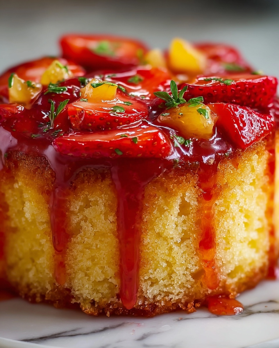 The Best Strawberry Pineapple Pound Cake You’ll Ever Bake Recipe - Recipe Image