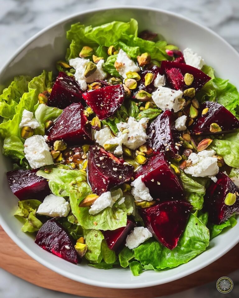 Roasted Beet Salad with Goat Cheese and Pistachios Recipe