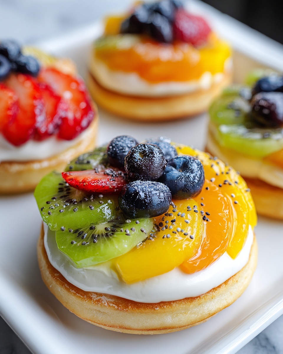 Healthy Breakfast for Kids: Bagel Fruit Pizzas Recipe - Recipe Image