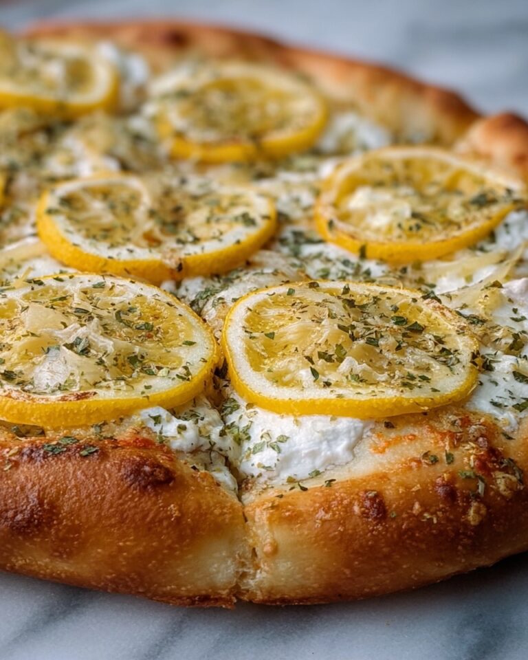 Lemon Pizza with Ricotta and Fresh Basil Recipe