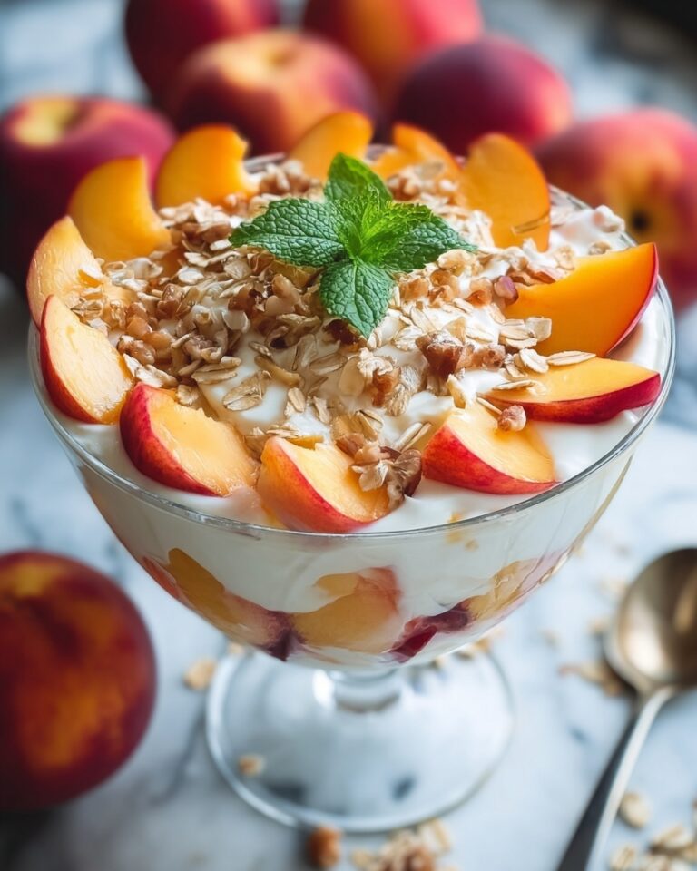 Peach Cobbler Cheesecake Fruit Salad Recipe