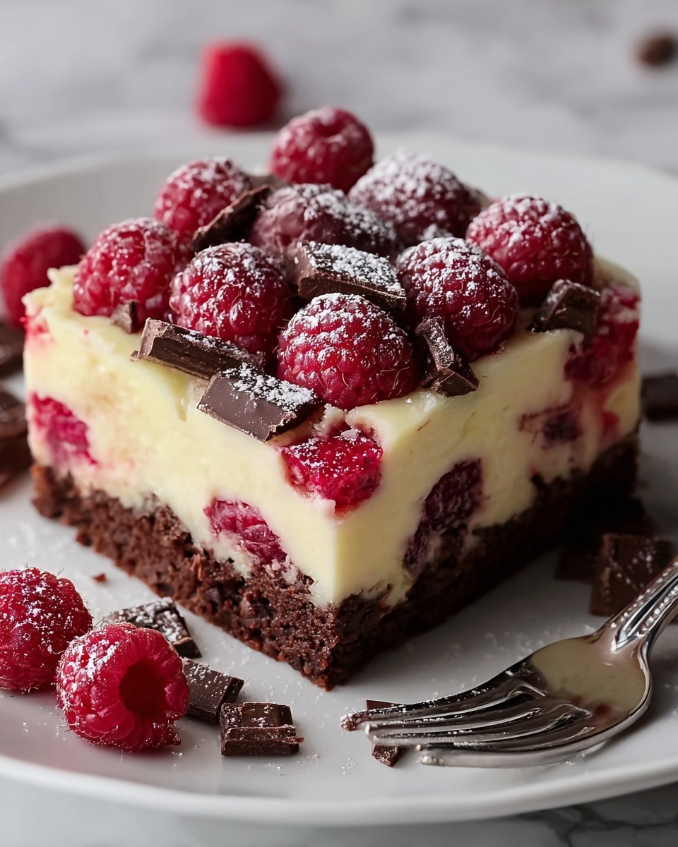 White Chocolate Raspberry Traybake Recipe - Recipe Image