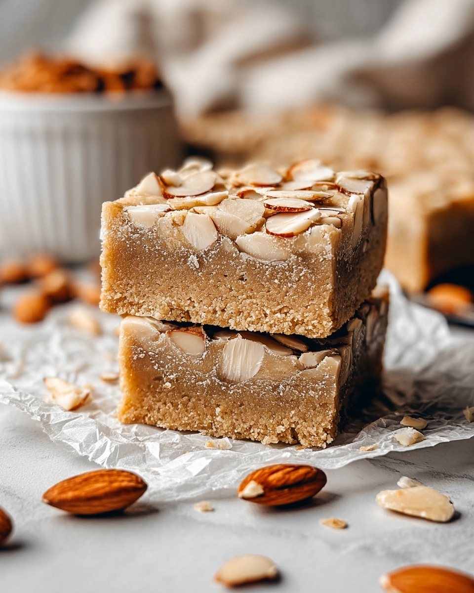 Vegan Almond Croissant Cookie Bars Recipe - Recipe Image