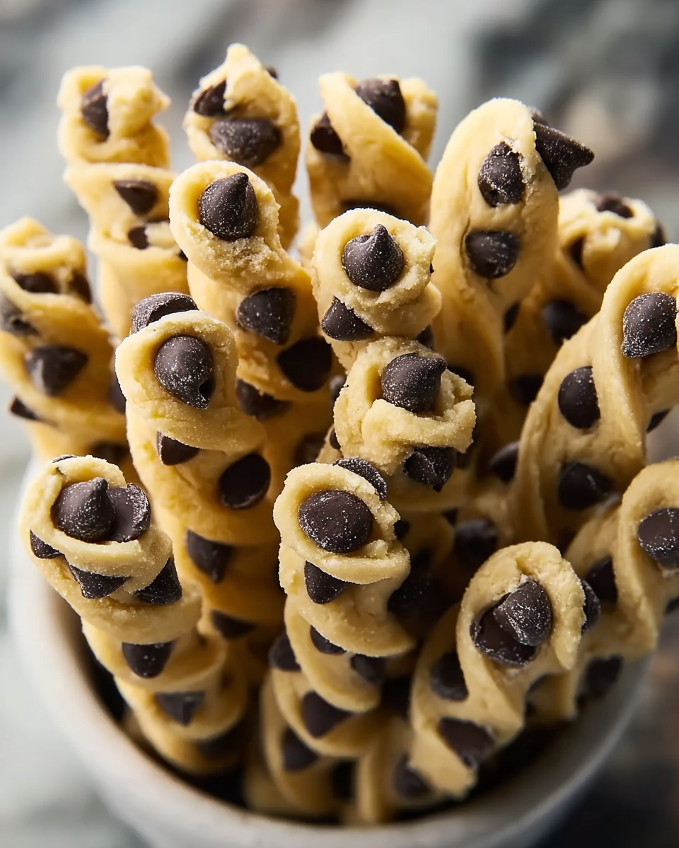 Chocolate Chip Cookie Dough Twists Recipe - Recipe Image