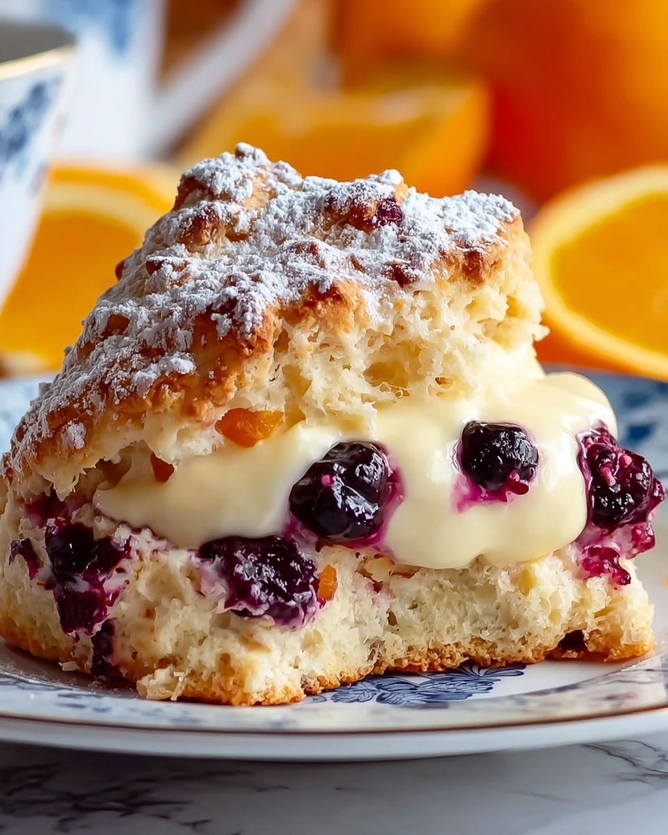 Cranberry Orange Sour Cream Scones Recipe - Recipe Image