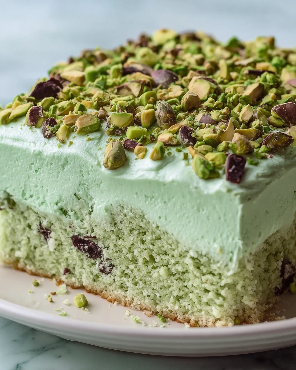 Saint Patrick’s Day Pistachio Pudding Cake Recipe - Recipe Image