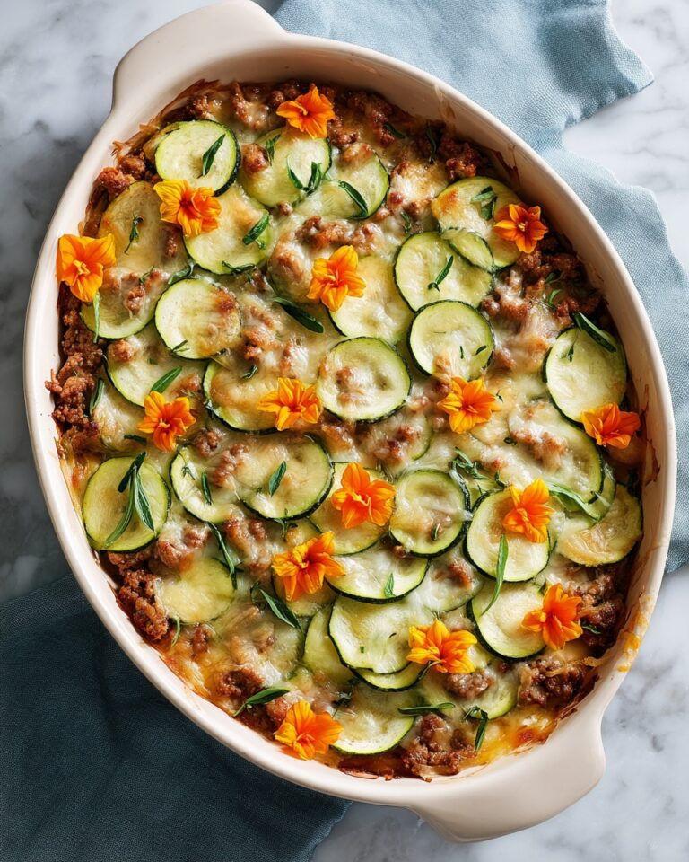 Savory Ground Turkey Zucchini Casserole Recipe