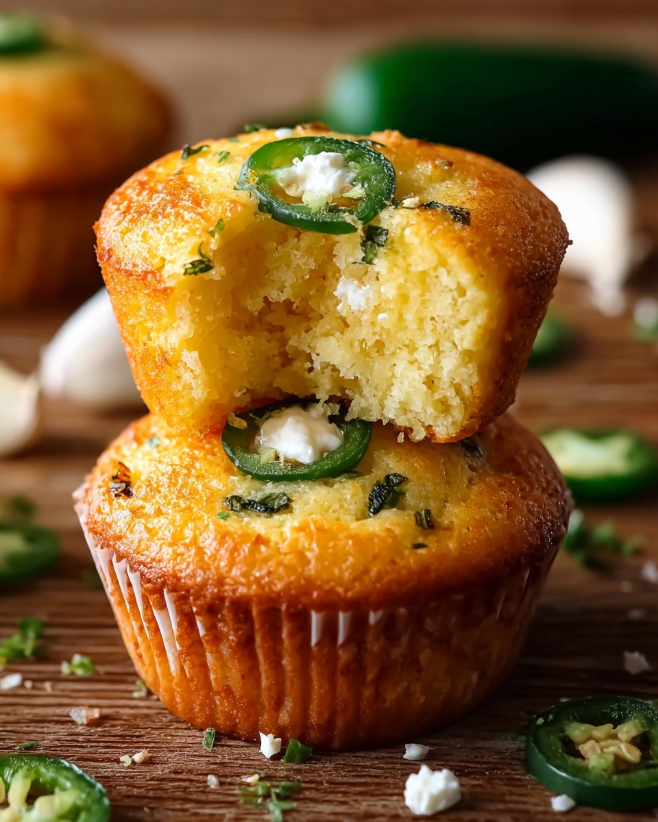 Jalapeño Cornbread Muffins with Cream Cheese Filling Recipe - Recipe Image