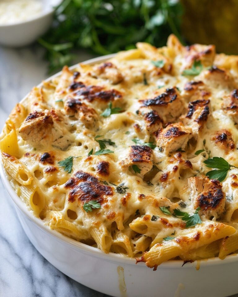 Garlic Parmesan Chicken Pasta Bake Recipe