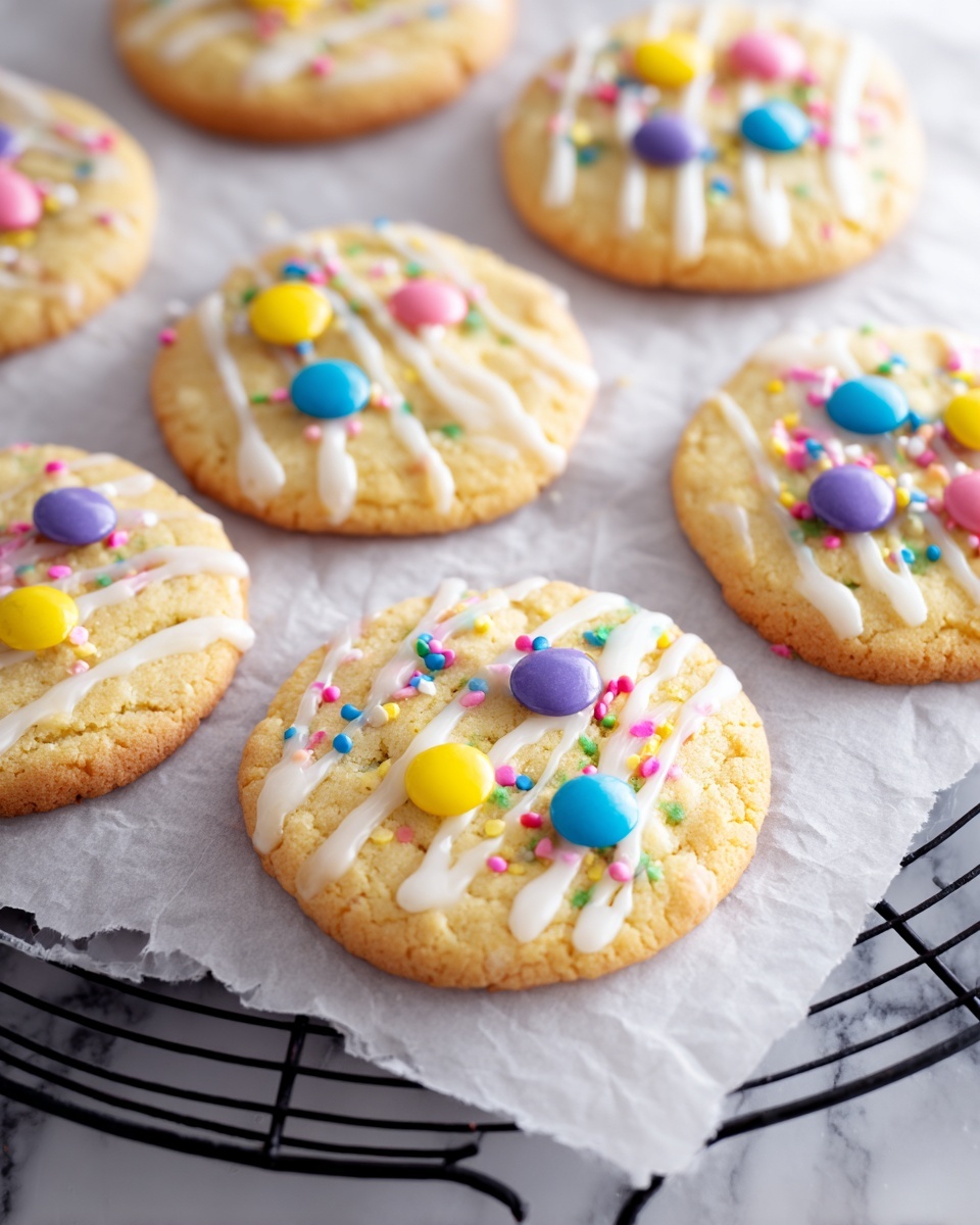 Pastel Candy-Centered Butter Cookies Recipe - Recipe Image
