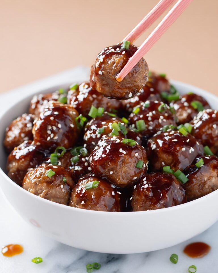 Asian Glazed Turkey Meatballs Recipe