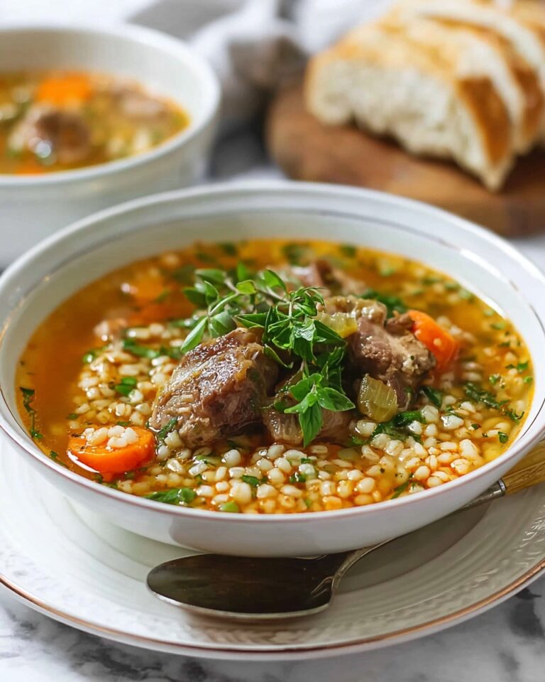 Hearty Beef Barley Soup Recipe