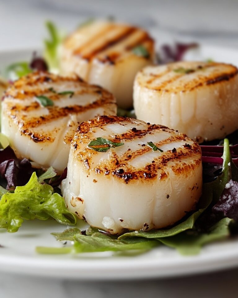 Broiled Scallops with Garlic, Parmesan, and Fresh Parsley Recipe