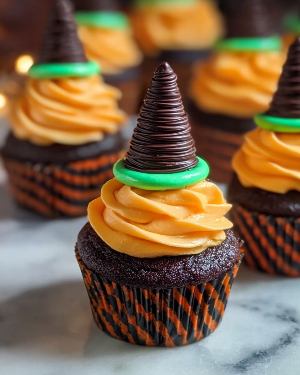 Spooky Witch Hat Cupcakes Delight Recipe - Recipe Image