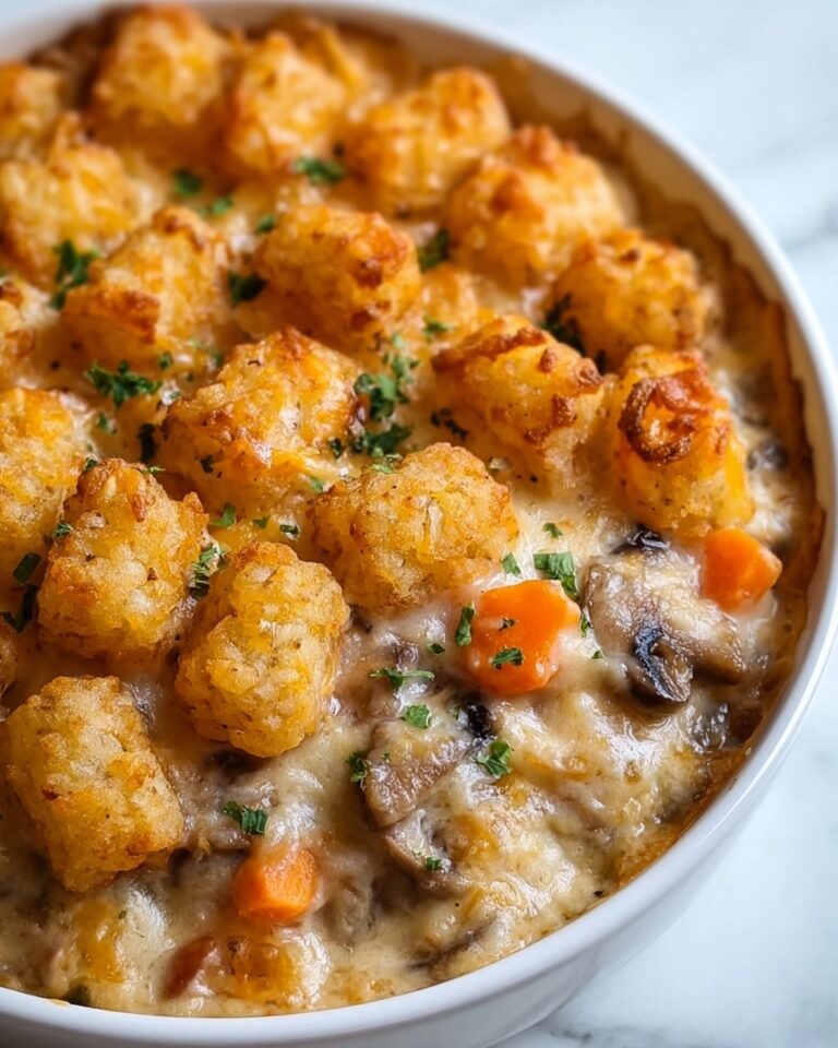 Easy & Delicious Tater Tot Casserole with Cream of Mushroom Soup Recipe