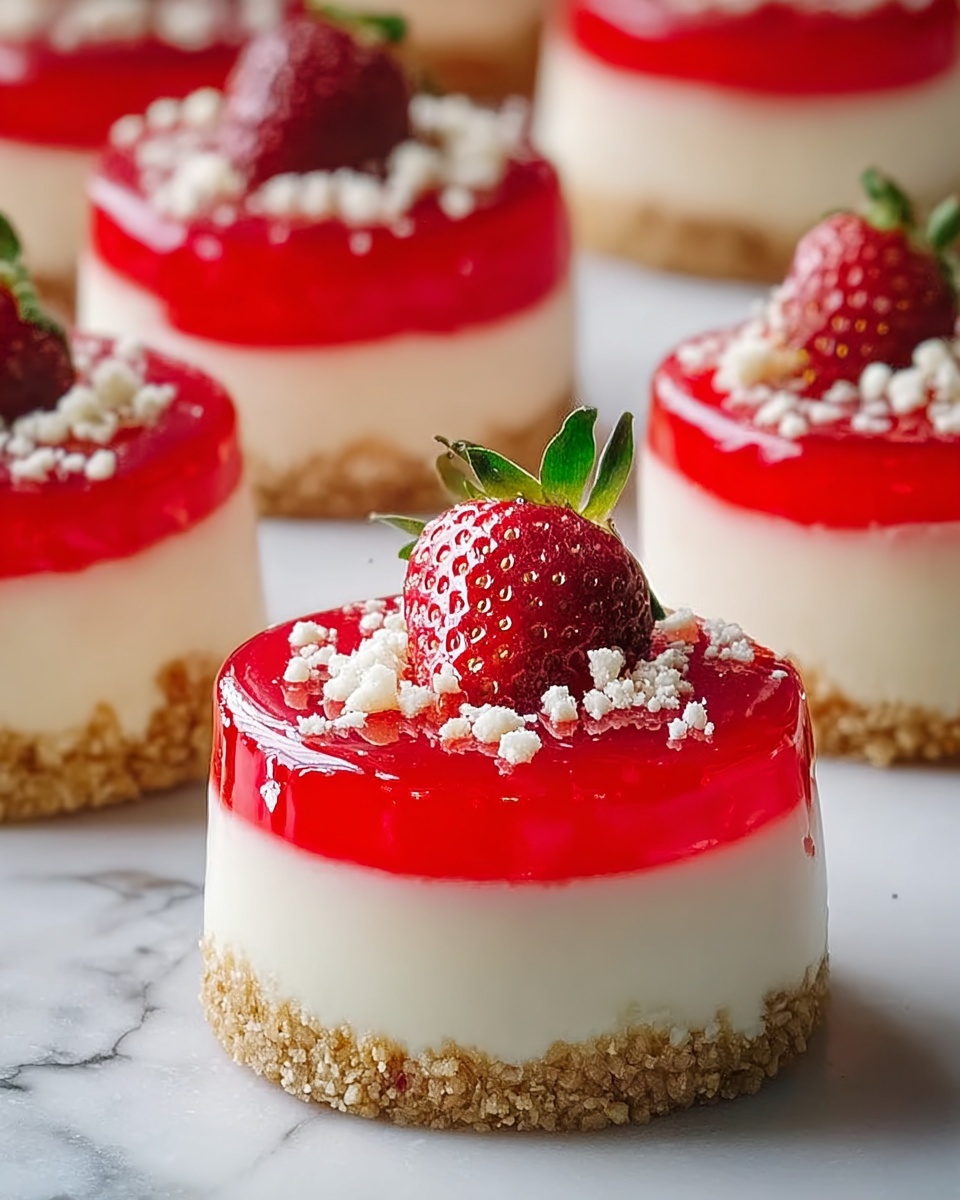 White Chocolate Strawberry Cheesecake Bites Recipe - Recipe Image