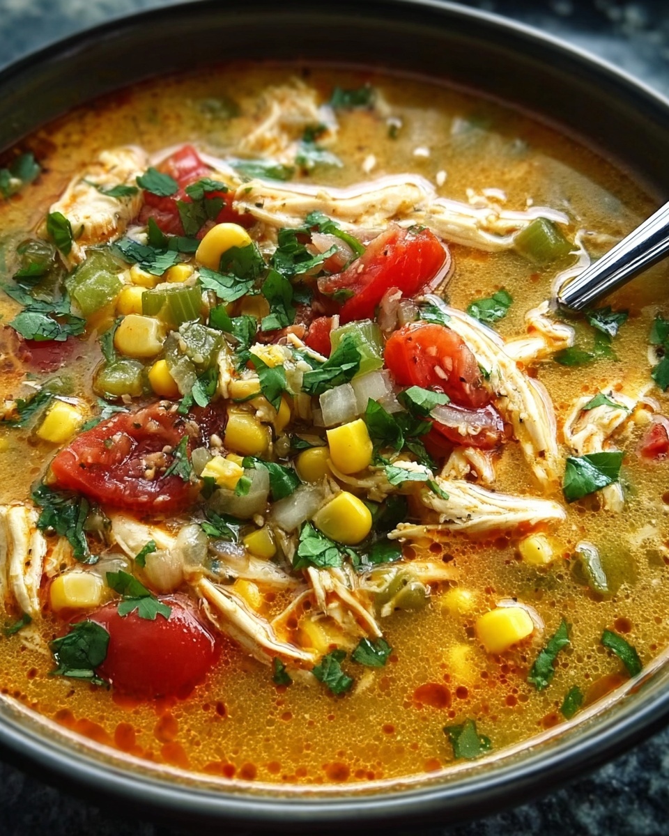 Green Chicken Enchilada Soup Recipe - Recipe Image