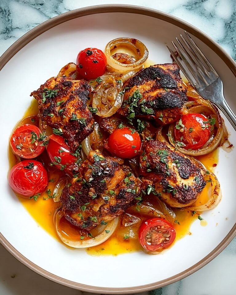 Spicy Vinegar Chicken Over Tomatoes: The Incredible Ultimate Recipe